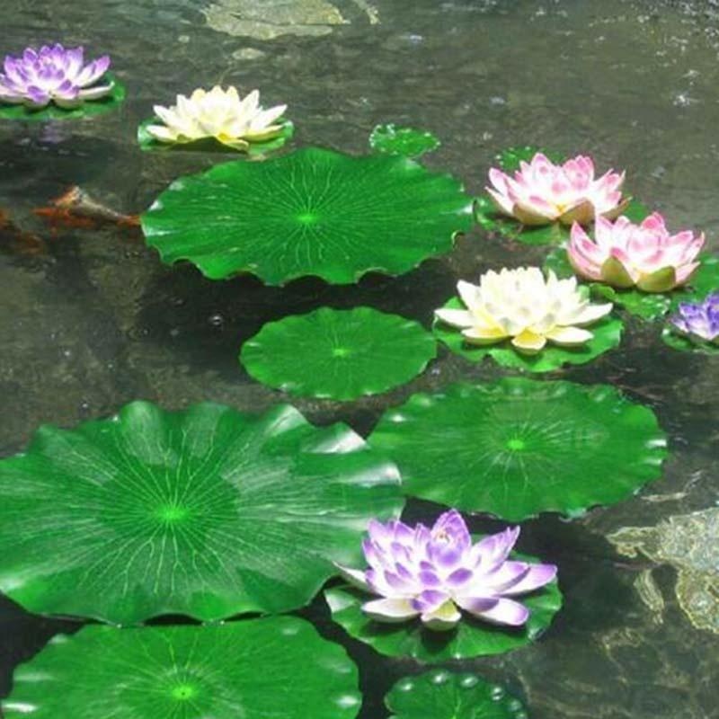 Marine Fish Tank - Daun Teratai Buatan 2026 Tanpa Bunga