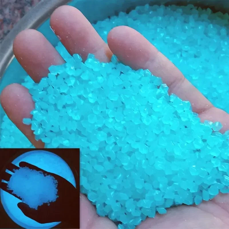 Marine Fish Tank - 1000 buah 3-5mm pasir bercahaya dalam