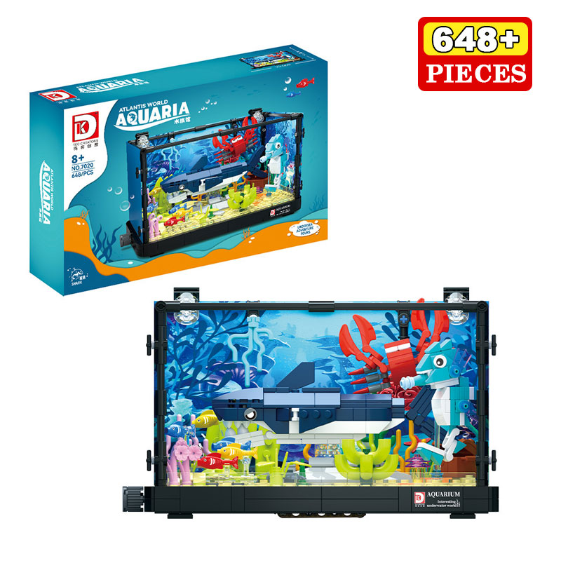 648PCS Blok Bangunan Ekosistem - Aquarium Marine World ulasan dan harga