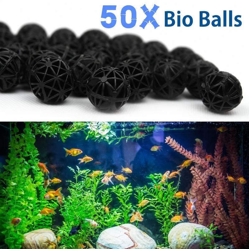50 Buah Bola Filter Bio Akuari - Marine Fish Tank ulasan dan harga